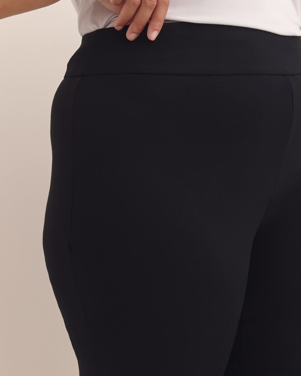 Black Ponte de Roma Sculpting Straight-Leg Pant Black