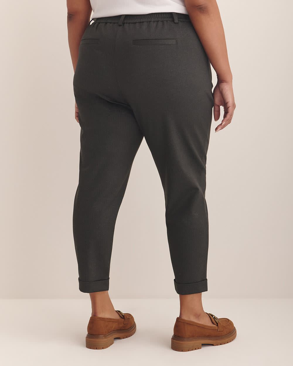 Striped Ponte de Roma Tapered-Leg Pant Varsity stripes 3 Striped Ponte de Roma Tapered-Leg Pant Varsity stripes