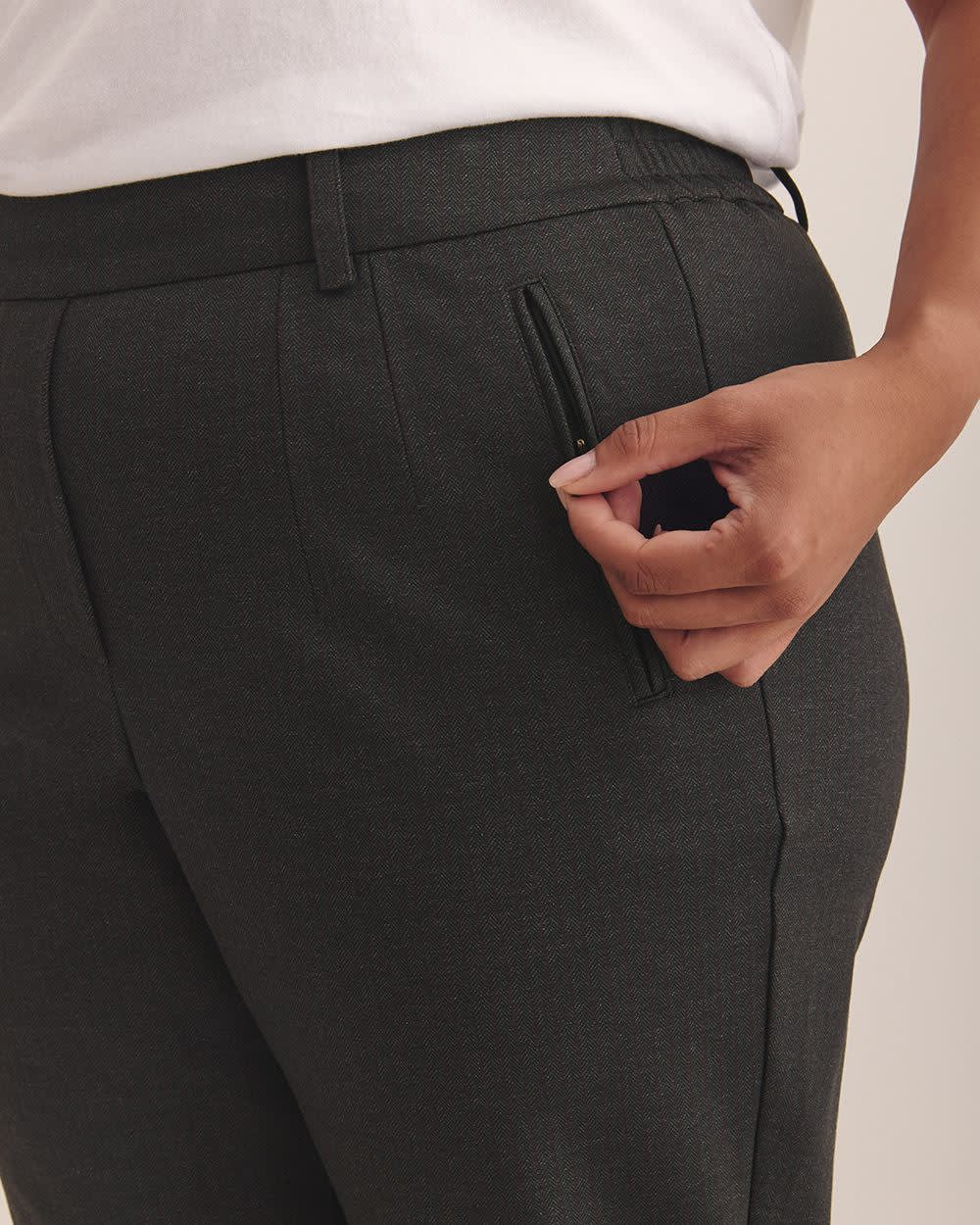 Striped Ponte de Roma Tapered-Leg Pant Varsity stripes 5 Striped Ponte de Roma Tapered-Leg Pant Varsity stripes