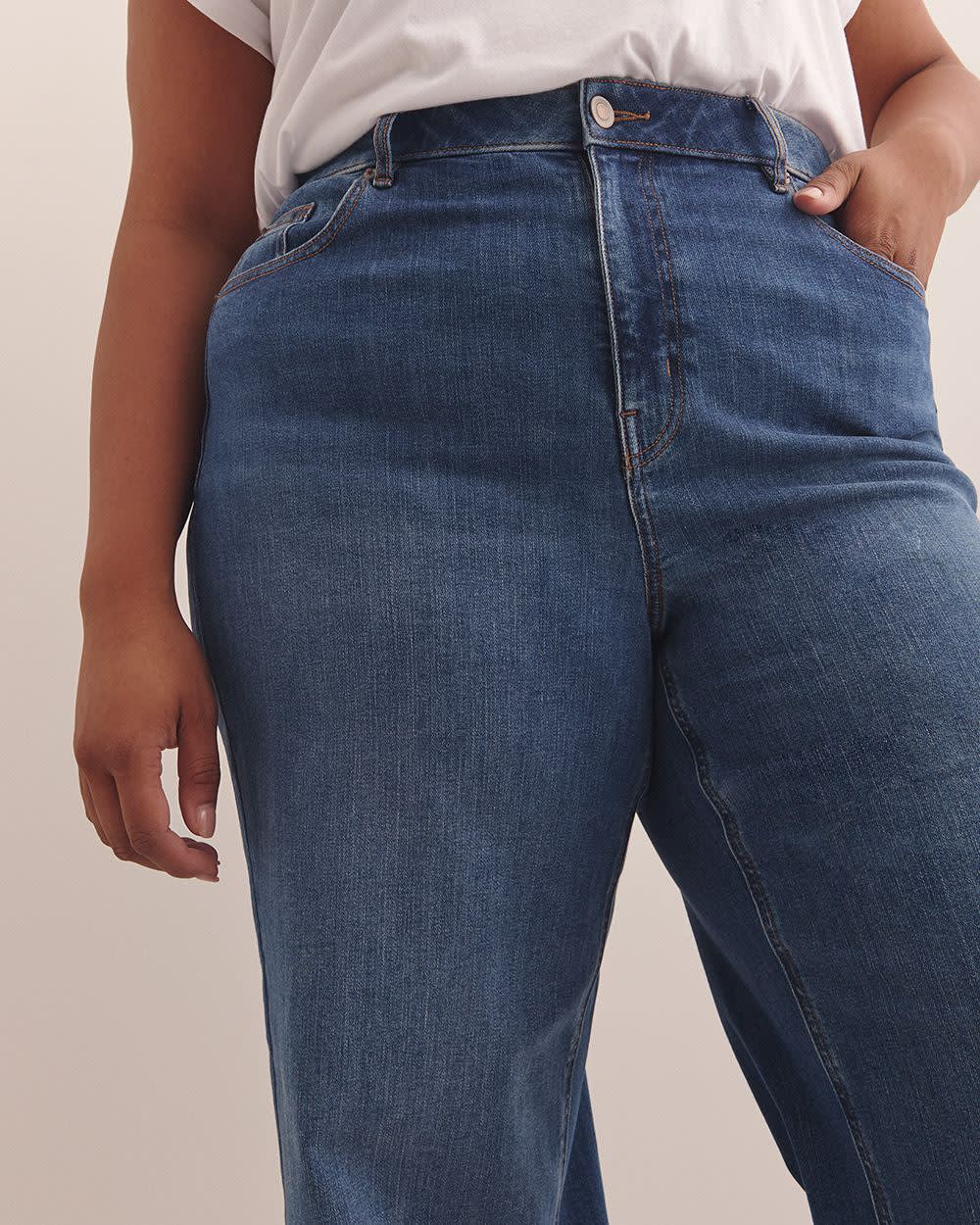 Curvy-Fit Wide-Leg Denim Pant - d/C JEANS Medium blue denim