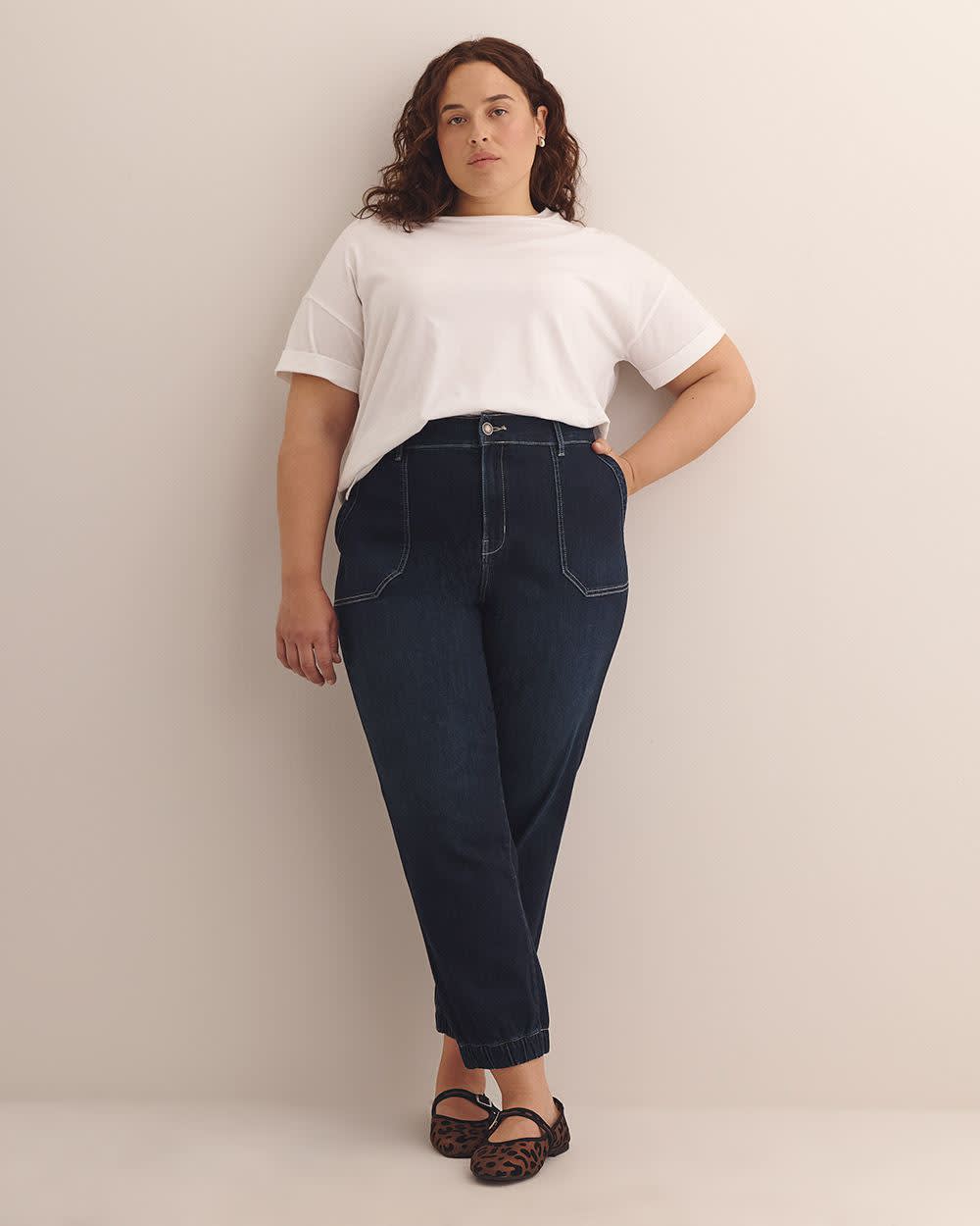 Denim Jogger Pants - d/C JEANS Dark denim
