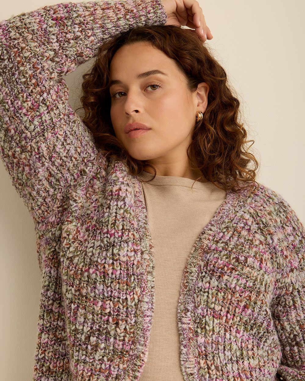 Cocoon Tunic Cardigan Birch mix 4 Cocoon Tunic Cardigan Birch mix