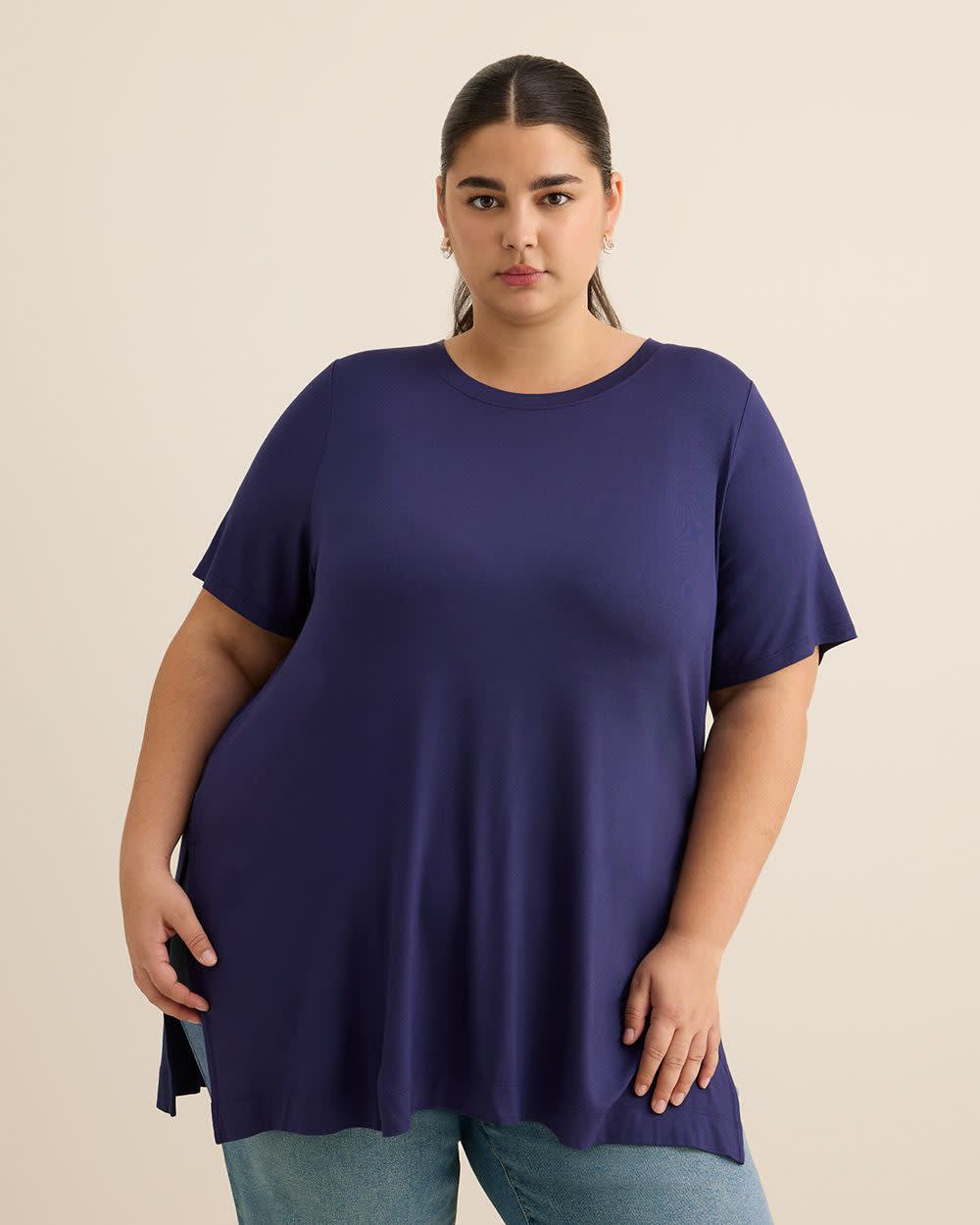 Modern-Fit Tunic with Slits - PENN. Essentials Astral aura 1 Modern-Fit Tunic with Slits - PENN. Essentials Astral aura