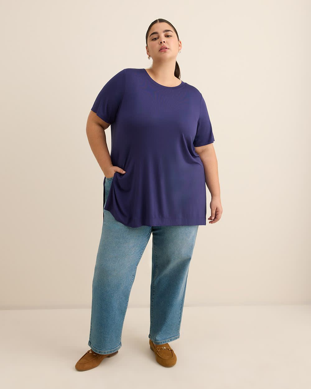 Modern-Fit Tunic with Slits - PENN. Essentials Astral aura 2 Modern-Fit Tunic with Slits - PENN. Essentials Astral aura
