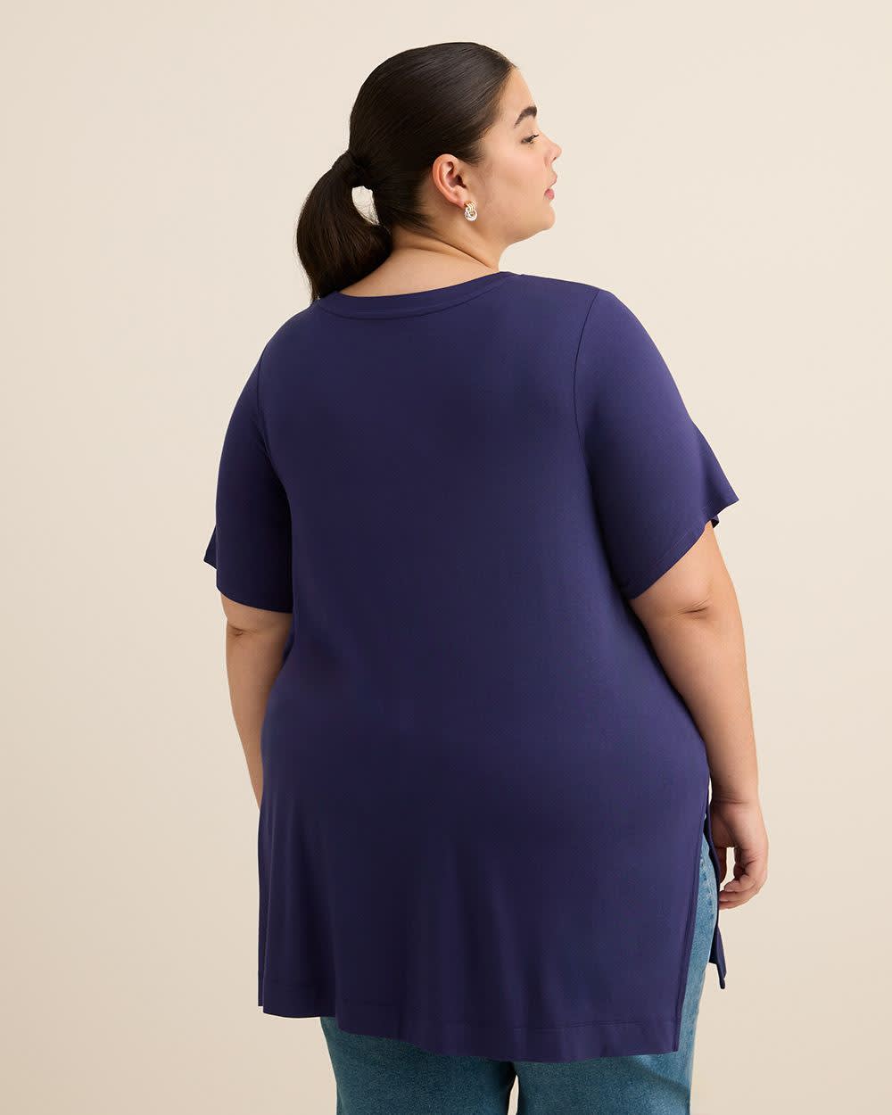 Modern-Fit Tunic with Slits - PENN. Essentials Astral aura 3 Modern-Fit Tunic with Slits - PENN. Essentials Astral aura