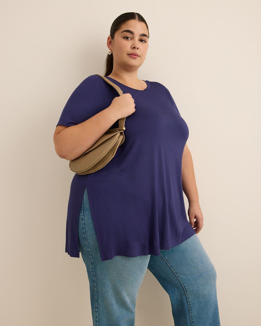 Modern-Fit Tunic with Slits - PENN. Essentials Astral aura 4 Modern-Fit Tunic with Slits - PENN. Essentials Astral aura