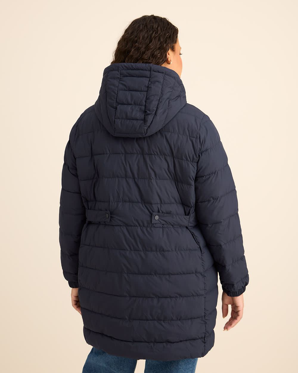 Long Packable Jacket with Removable Hood Overture