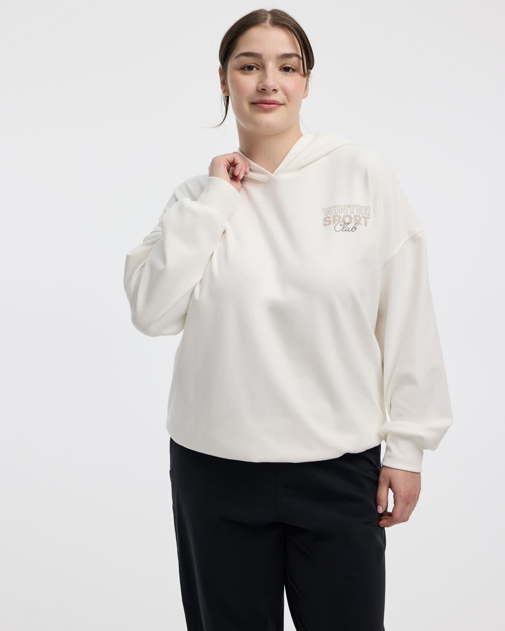 Polar Fleece Hoodie - Hyba Coconut milk