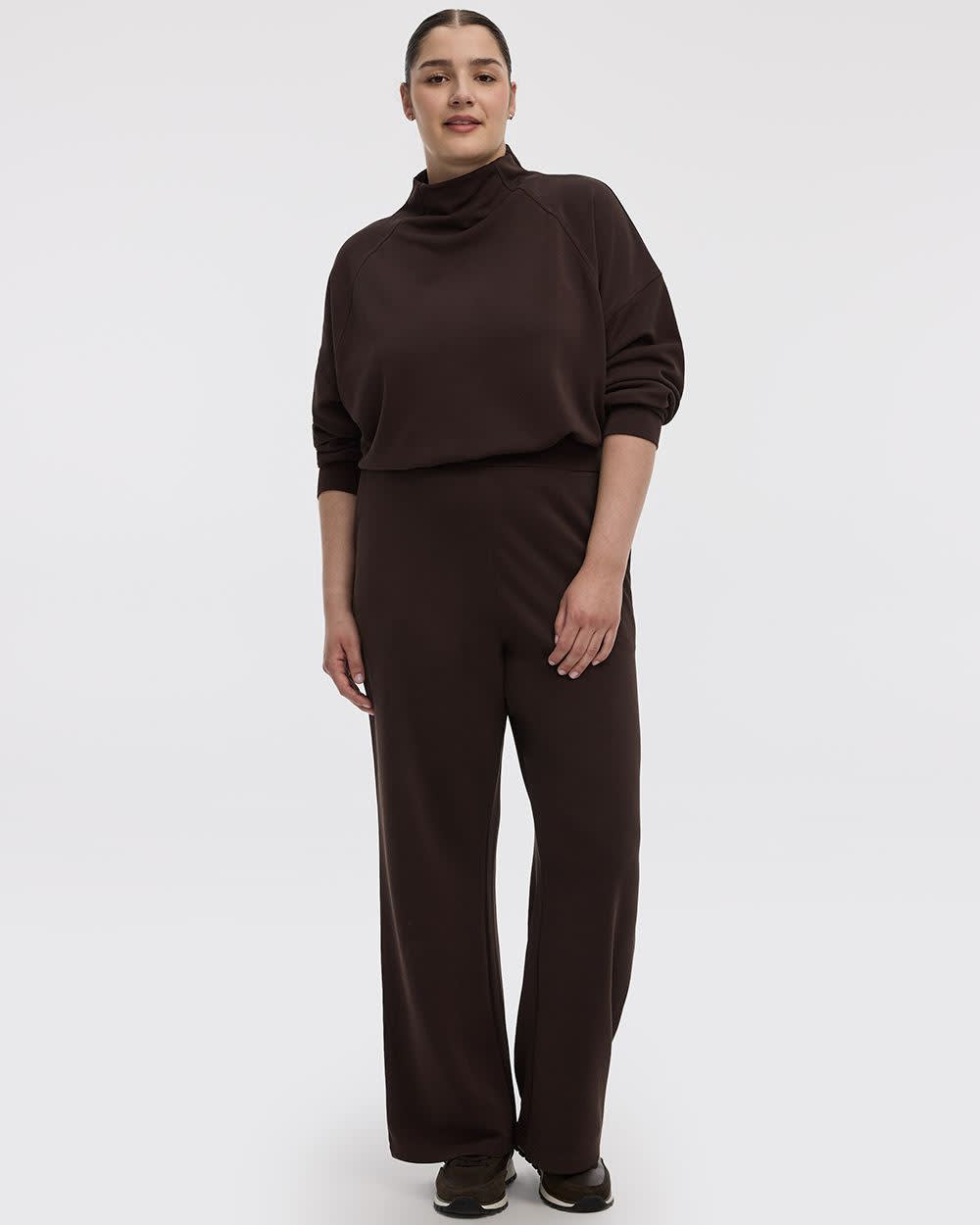 Wide-Leg Pull-On Pant - Hyba Earth
