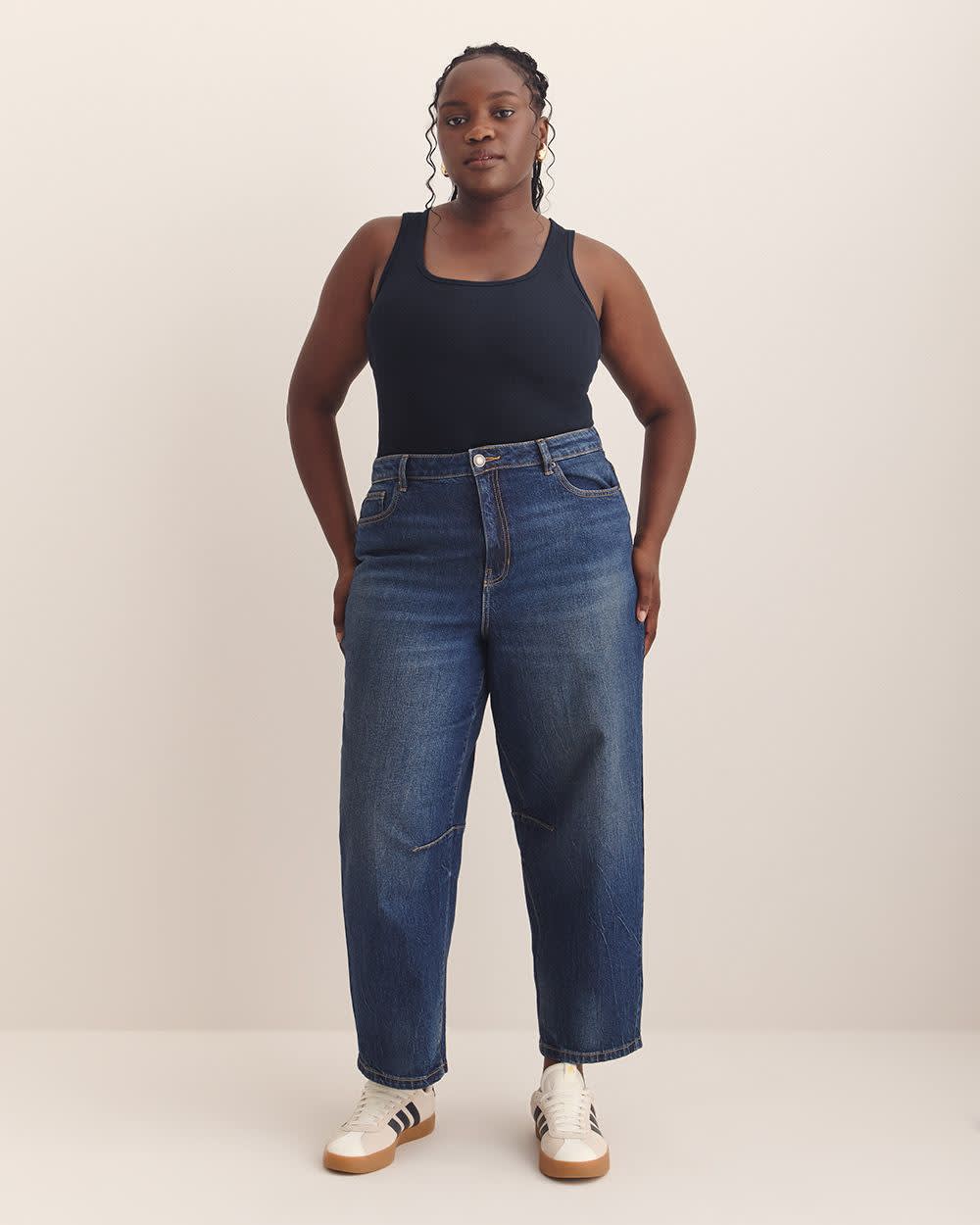 Scoop-Neck Ribbed Knit Tank Top - PENN. Essentials Sky captain 2 Scoop-Neck Ribbed Knit Tank Top - PENN. Essentials Sky captain