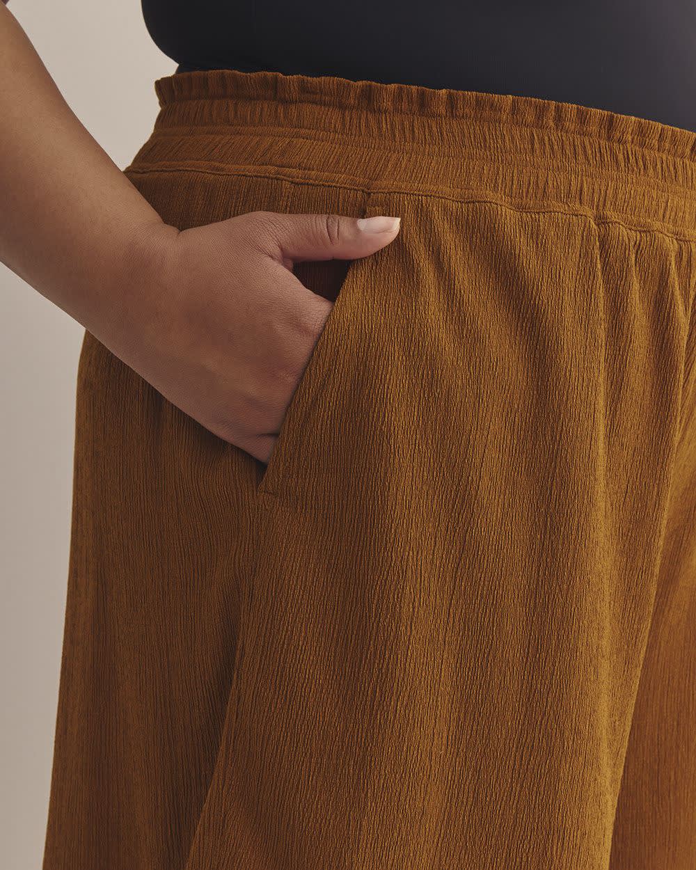 Textured Knit Pull-On Short Glazed ginger 4 Textured Knit Pull-On Short Glazed ginger