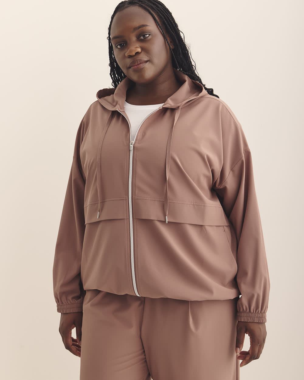 Responsible, 4-Way Stretch Zipped Jacket - Active Zone Baltic Amber