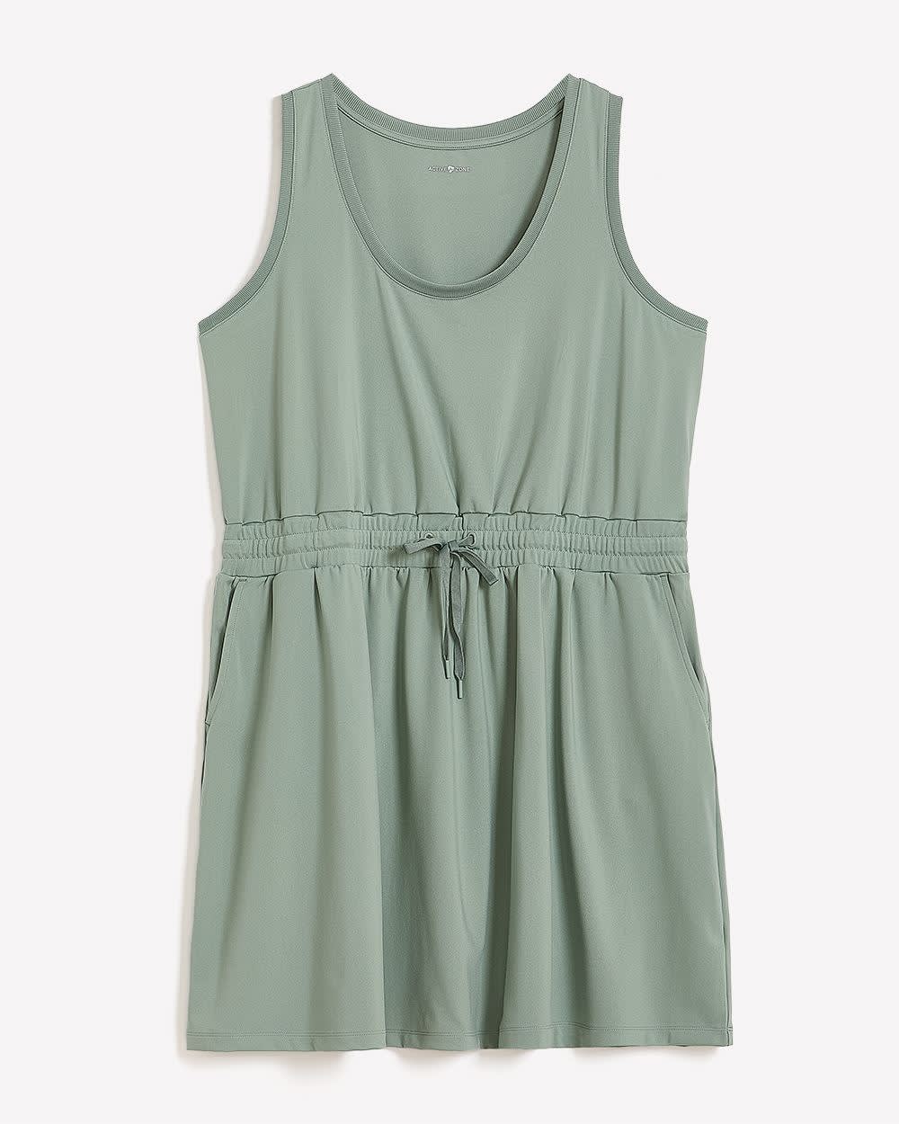 Responsible, Sleeveless Dress with Cinched Waist - Active Zone Light jade 5 Responsible, Sleeveless Dress with Cinched Waist - Active Zone Light jade