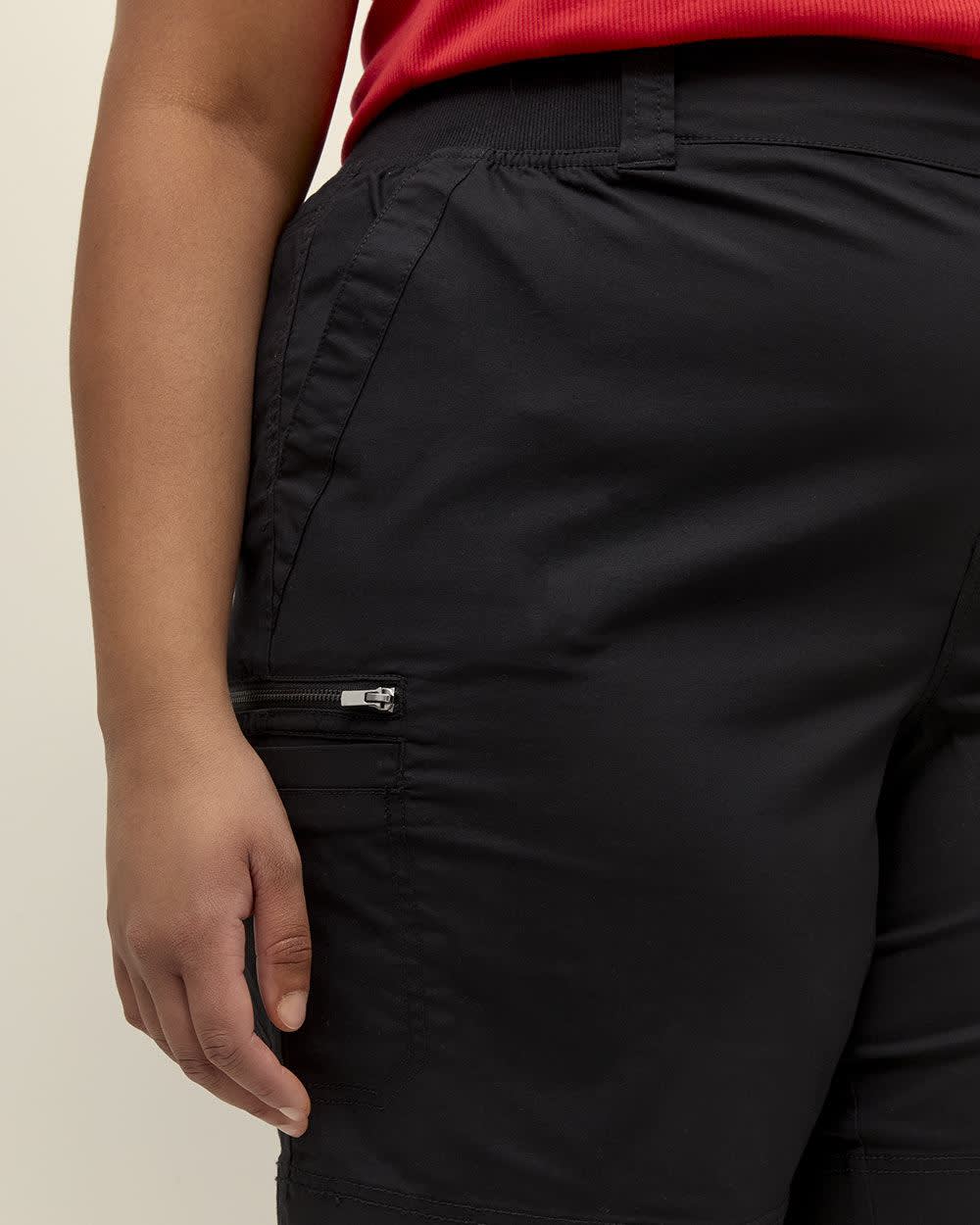 Cotton Bermuda with Ribbed Waistband Black 4 Cotton Bermuda with Ribbed Waistband Black