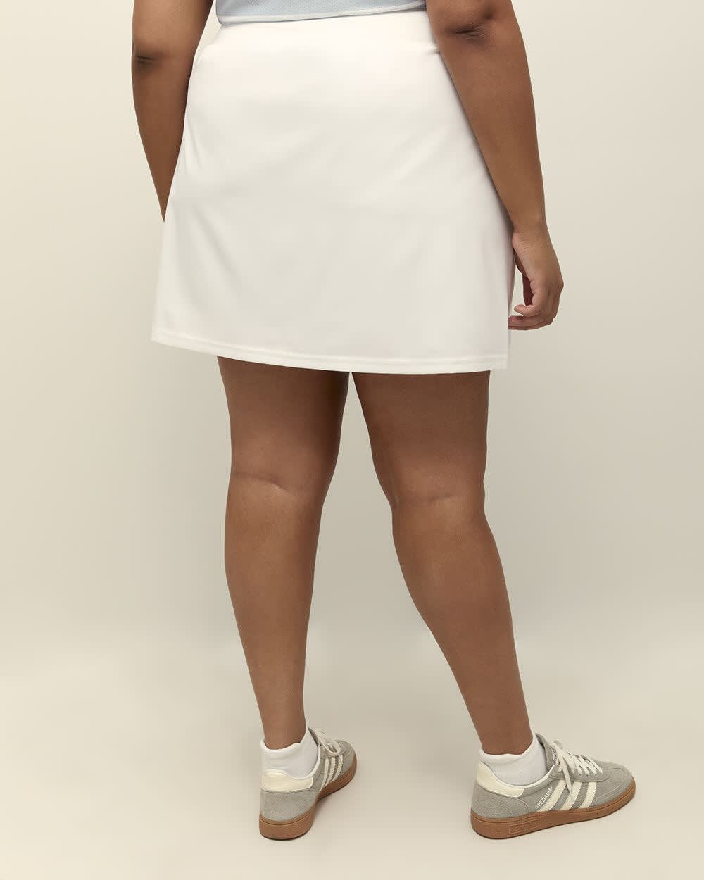 Responsible, Woven Skort with Elastic Waistband - Active Zone Bright white