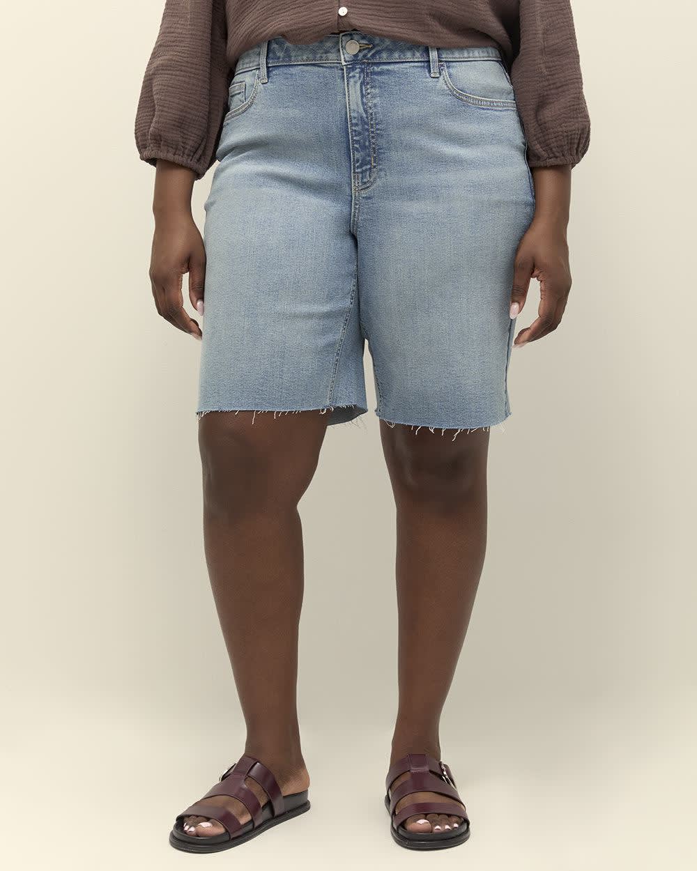 Classic-Fit Denim Bermuda Shorts - d/C JEANS Light blue denim 2 Classic-Fit Denim Bermuda Shorts - d/C JEANS Light blue denim