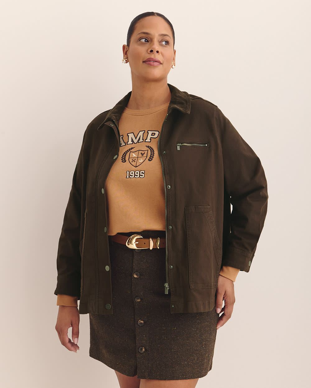 Canvas Barn Jacket Coffee bean 1 Canvas Barn Jacket Coffee bean