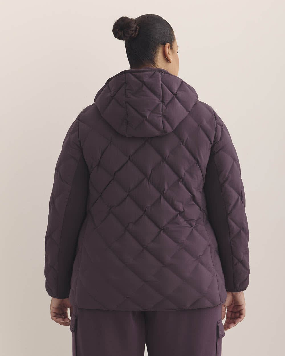 Responsible, Stitch Quilting Packable Jacket - Active Zone Plum perfect