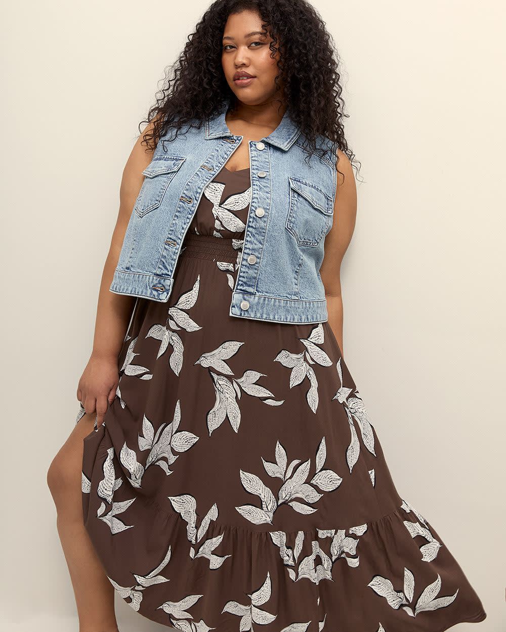 Responsible, Printed Sleeveless Maxi Dress Chocolate martini printed 1 Responsible, Printed Sleeveless Maxi Dress Chocolate martini printed