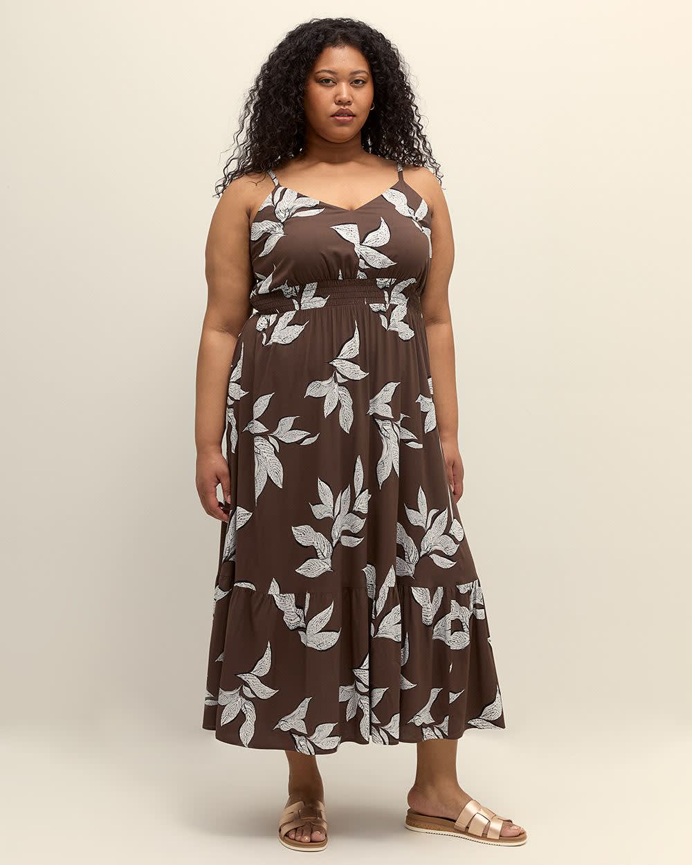 Responsible, Printed Sleeveless Maxi Dress Chocolate martini printed 2 Responsible, Printed Sleeveless Maxi Dress Chocolate martini printed