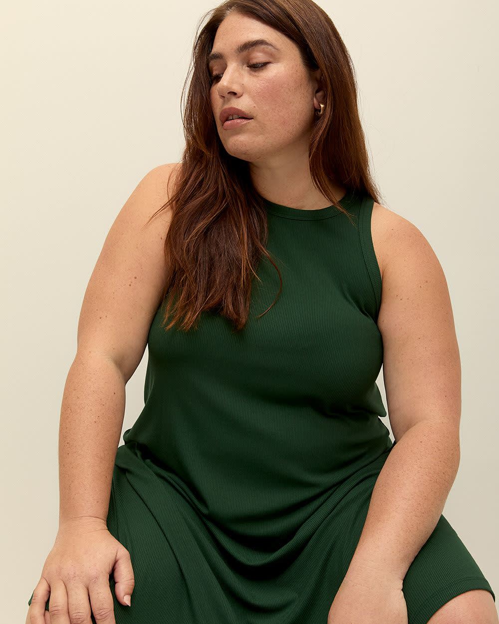 Responsible, Sleeveless Swing Halter Dress with Pockets Mountain View 1 Responsible, Sleeveless Swing Halter Dress with Pockets Mountain View