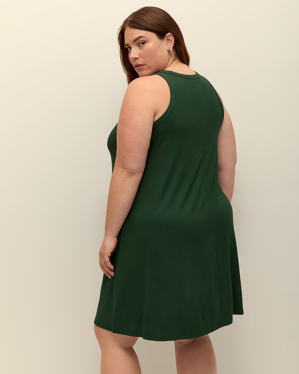 Responsible, Sleeveless Swing Halter Dress with Pockets Mountain View 3 Responsible, Sleeveless Swing Halter Dress with Pockets Mountain View