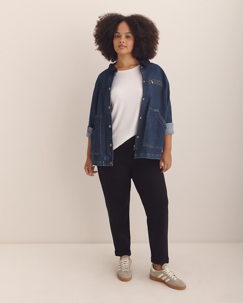 Dark Denim Barn Jacket - d/C JEANS Dark denim