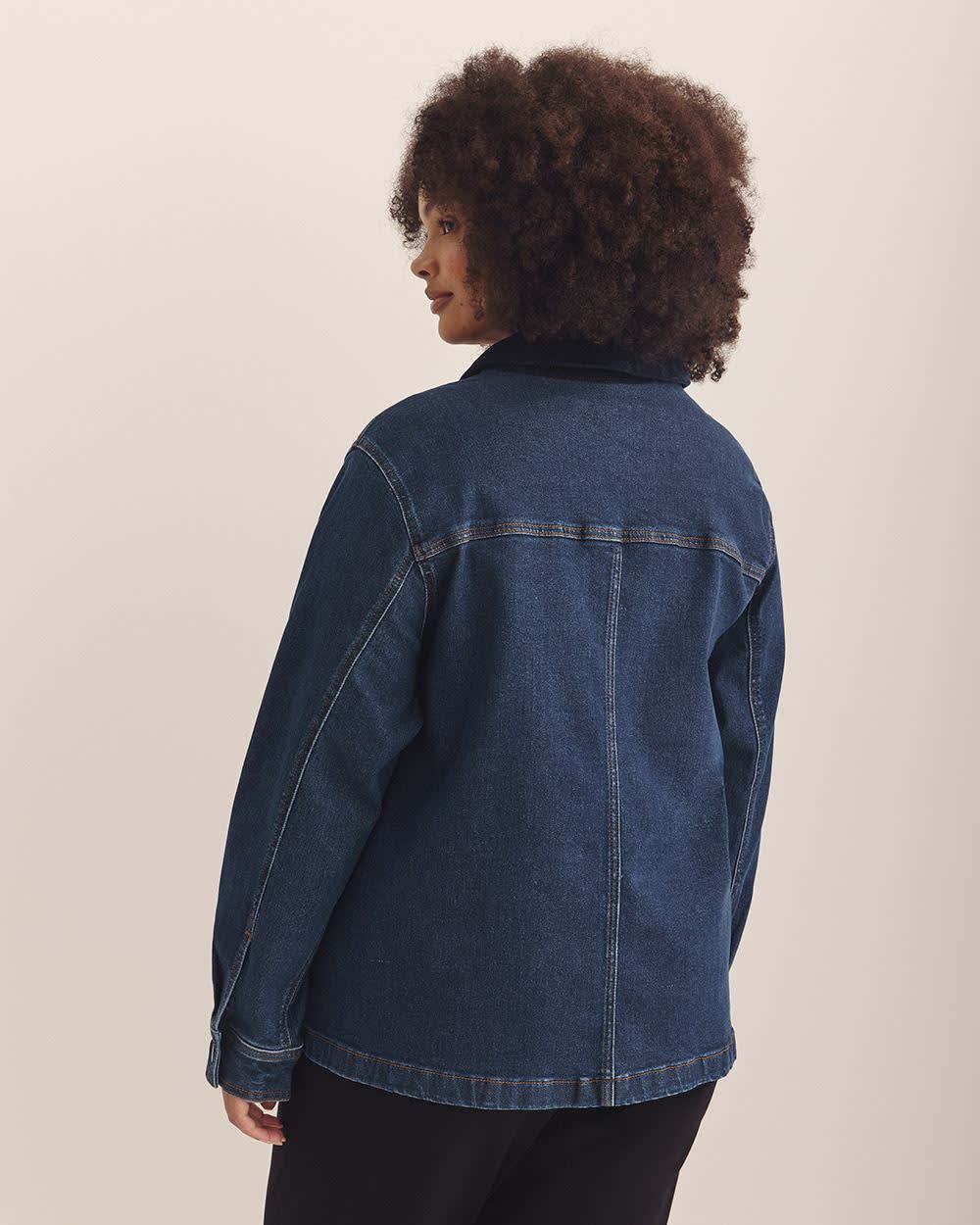 Dark Denim Barn Jacket - d/C JEANS Dark denim