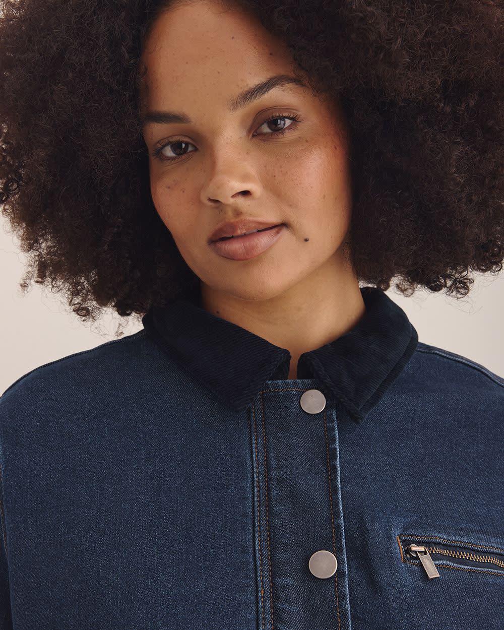 Dark Denim Barn Jacket - d/C JEANS Dark denim