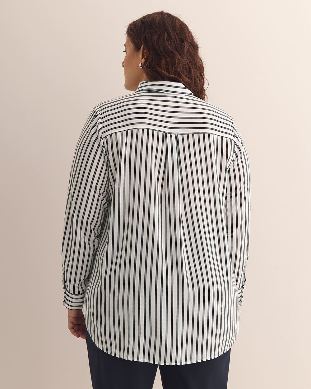 Dobby Buttoned Down Tunic Shirt Sky captain printed 3 Dobby Buttoned Down Tunic Shirt Sky captain printed