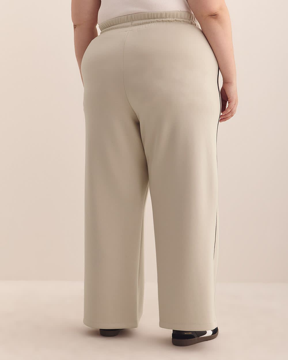Wide-Leg Knit Pant - Active Zone Pumice stone 3 Wide-Leg Knit Pant - Active Zone Pumice stone