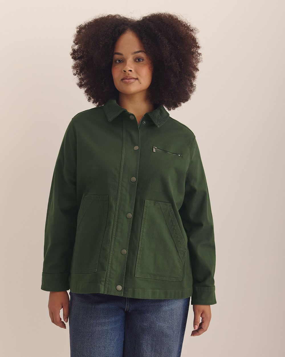 Canvas Barn Jacket Deep forest 1 Canvas Barn Jacket Deep forest