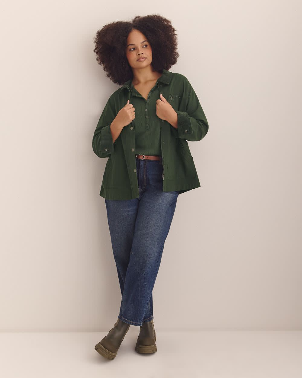 Canvas Barn Jacket Deep forest 2 Canvas Barn Jacket Deep forest