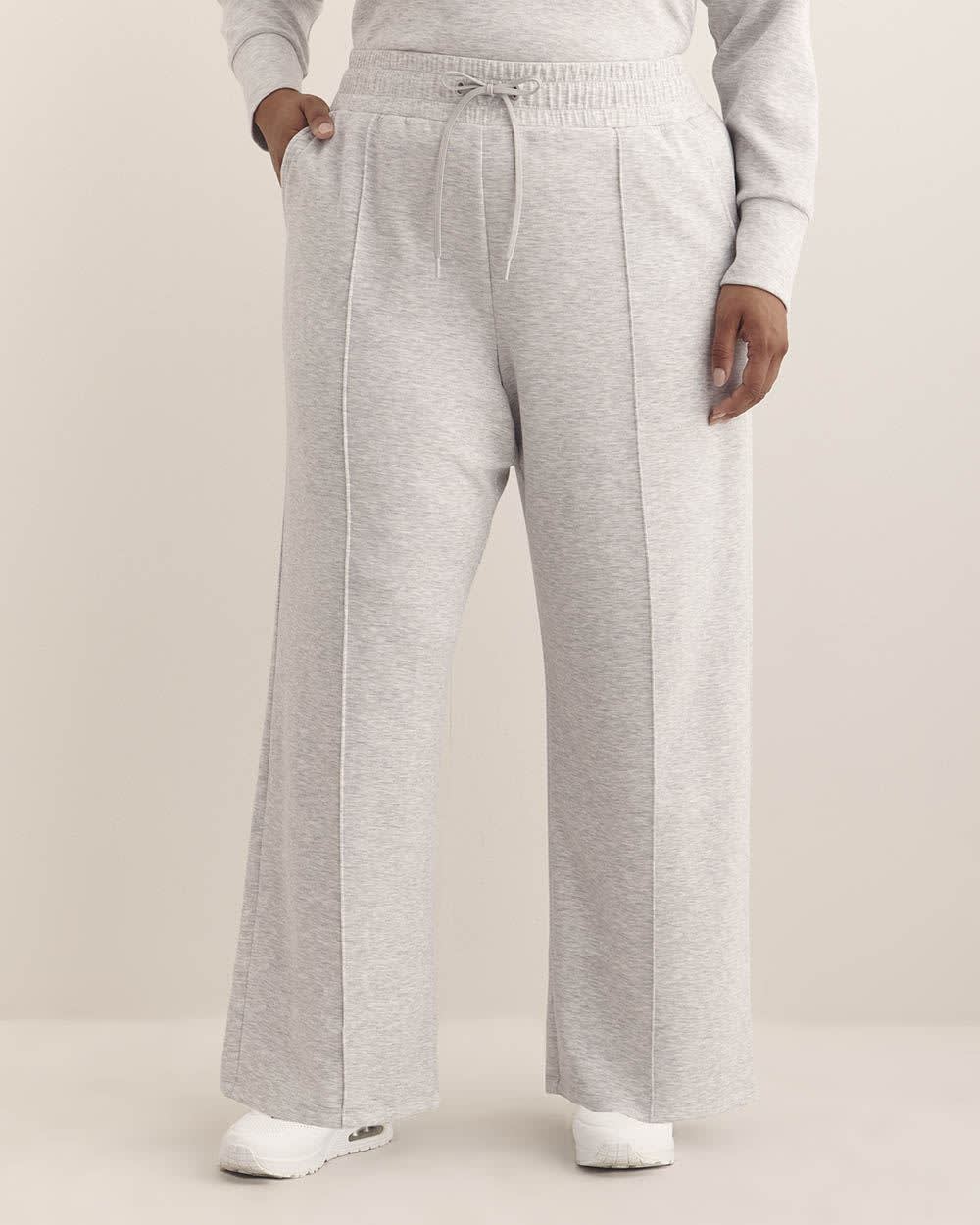 Light Knit Wide-Leg Pant - Active Zone Heather grey 2 Light Knit Wide-Leg Pant - Active Zone Heather grey