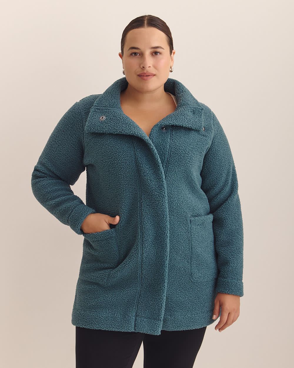 Panorama Long Fleece Jacket - Columbia Crystal teal 4 Panorama Long Fleece Jacket - Columbia Crystal teal