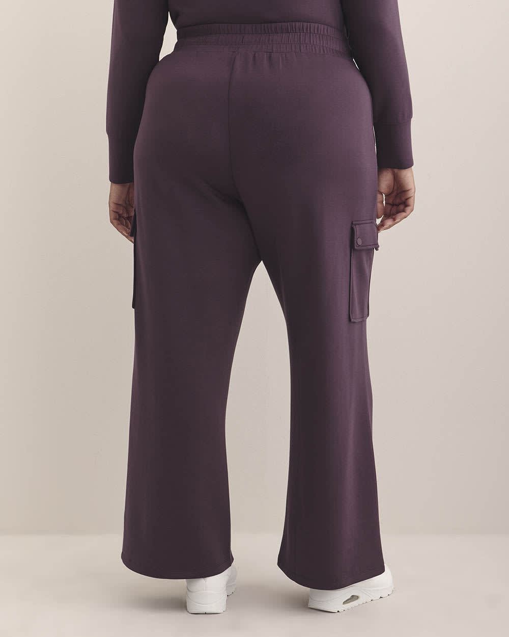 Light Knit Wide-Leg Cargo Pant - Active Zone Plum perfect 3 Light Knit Wide-Leg Cargo Pant - Active Zone Plum perfect