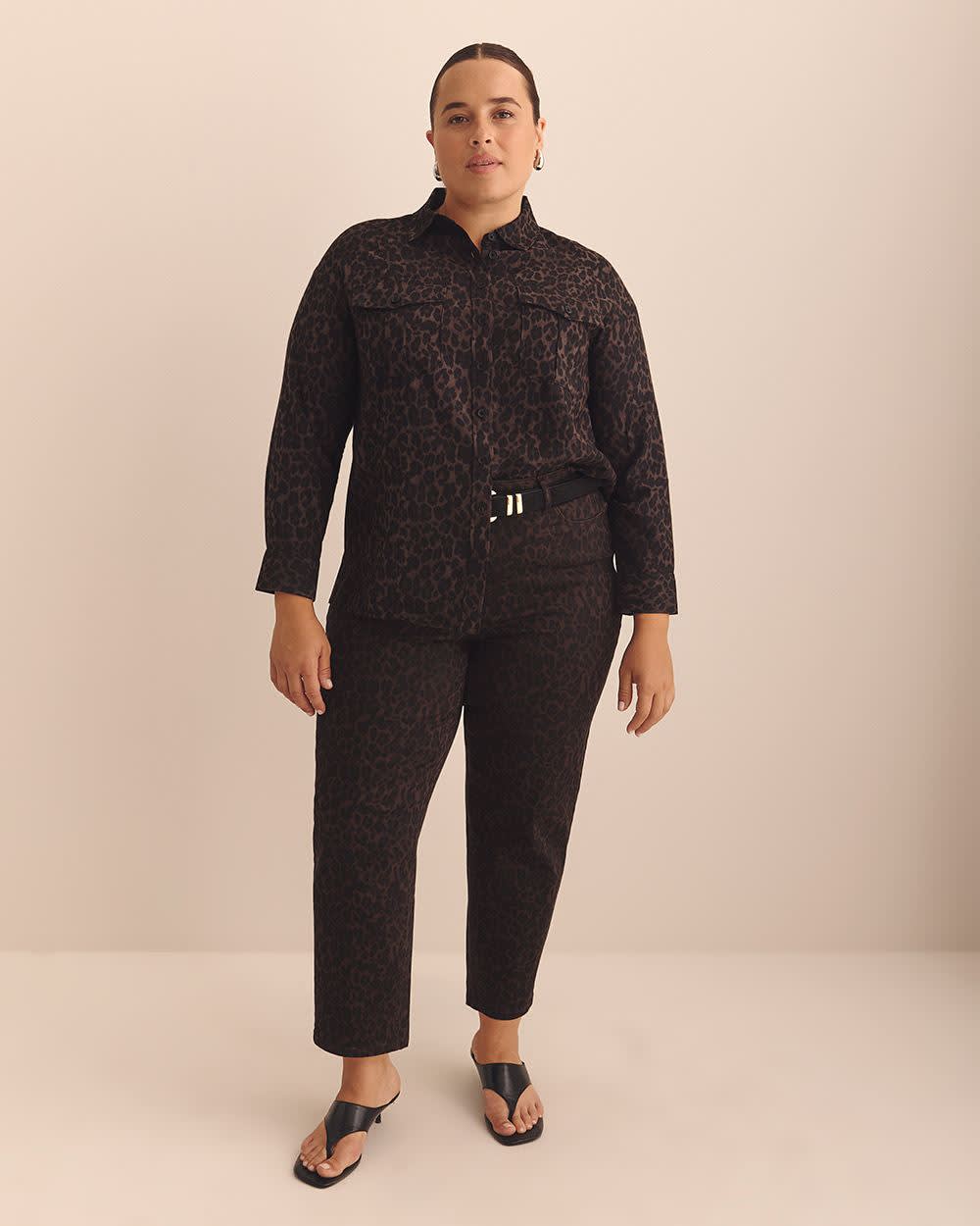 Utility Boxpleat Pocket Shirt - Addition Elle Java printed 2 Utility Boxpleat Pocket Shirt - Addition Elle Java printed