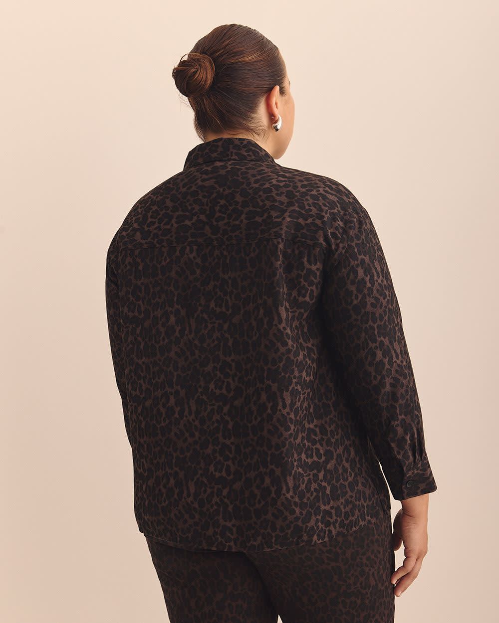 Utility Boxpleat Pocket Shirt - Addition Elle Java printed 3 Utility Boxpleat Pocket Shirt - Addition Elle Java printed