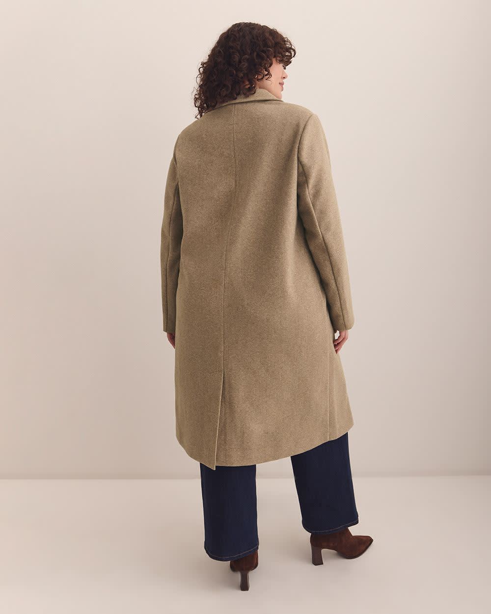Long Unlined Car Coat Beige Mix 3 Long Unlined Car Coat Beige Mix