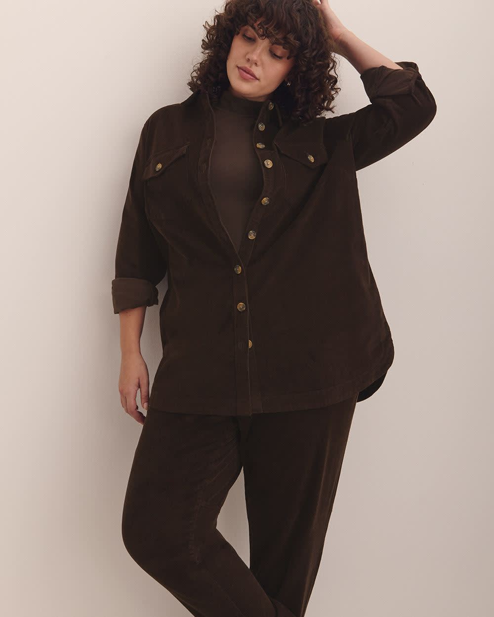 Corduroy Tapered-Leg Jogger Pant Coffee bean 4 Corduroy Tapered-Leg Jogger Pant Coffee bean