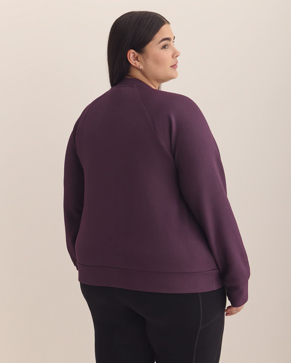 Rib Knit Jacket - Active Zone Plum perfect 2 Rib Knit Jacket - Active Zone Plum perfect