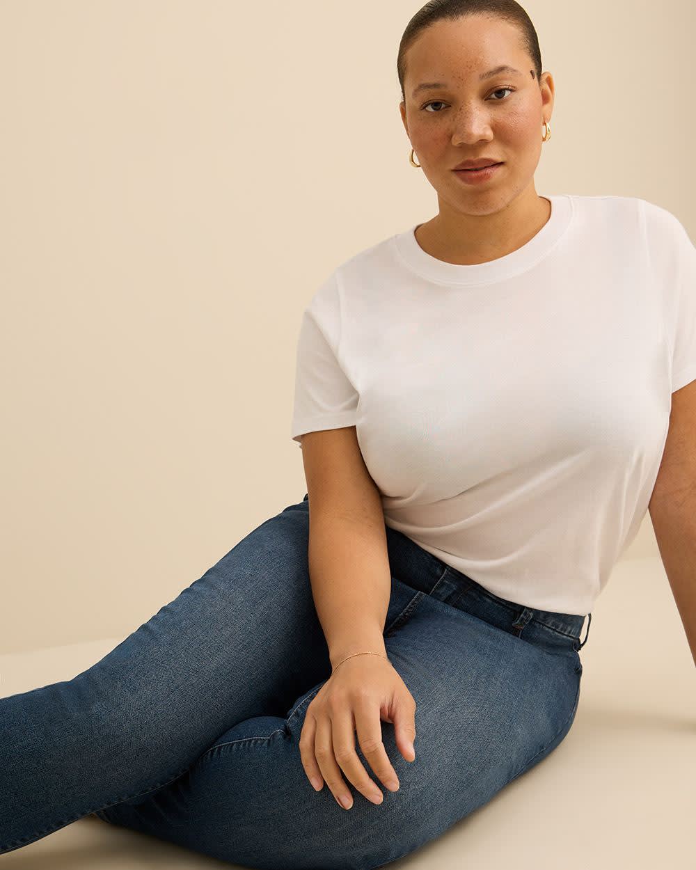 24-7 Denim Jegging - Addition Elle Medium dark blue denim
