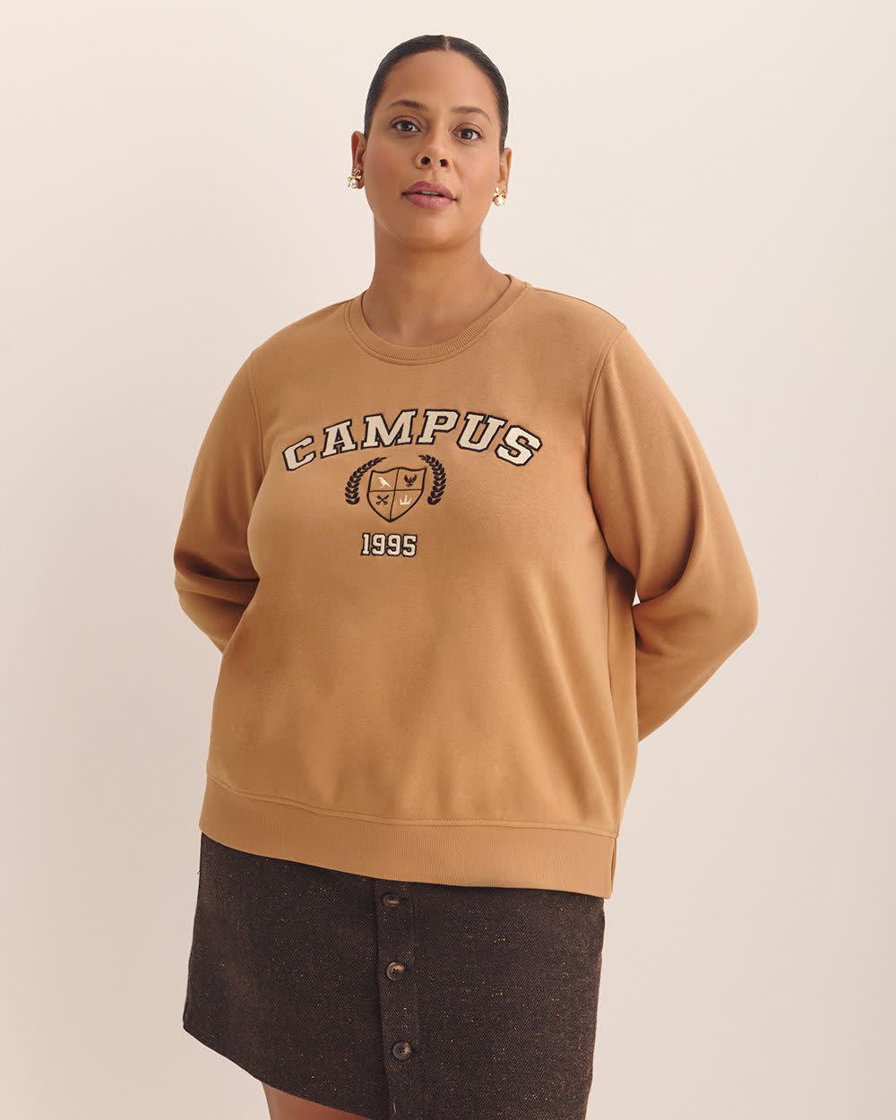 Fleece Crewneck Sweatshirt Lion