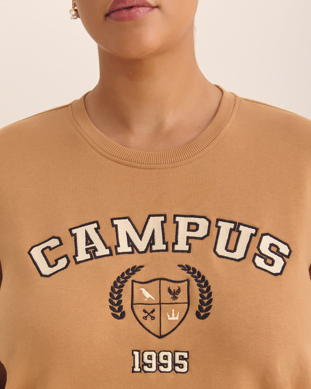 Fleece Crewneck Sweatshirt Lion