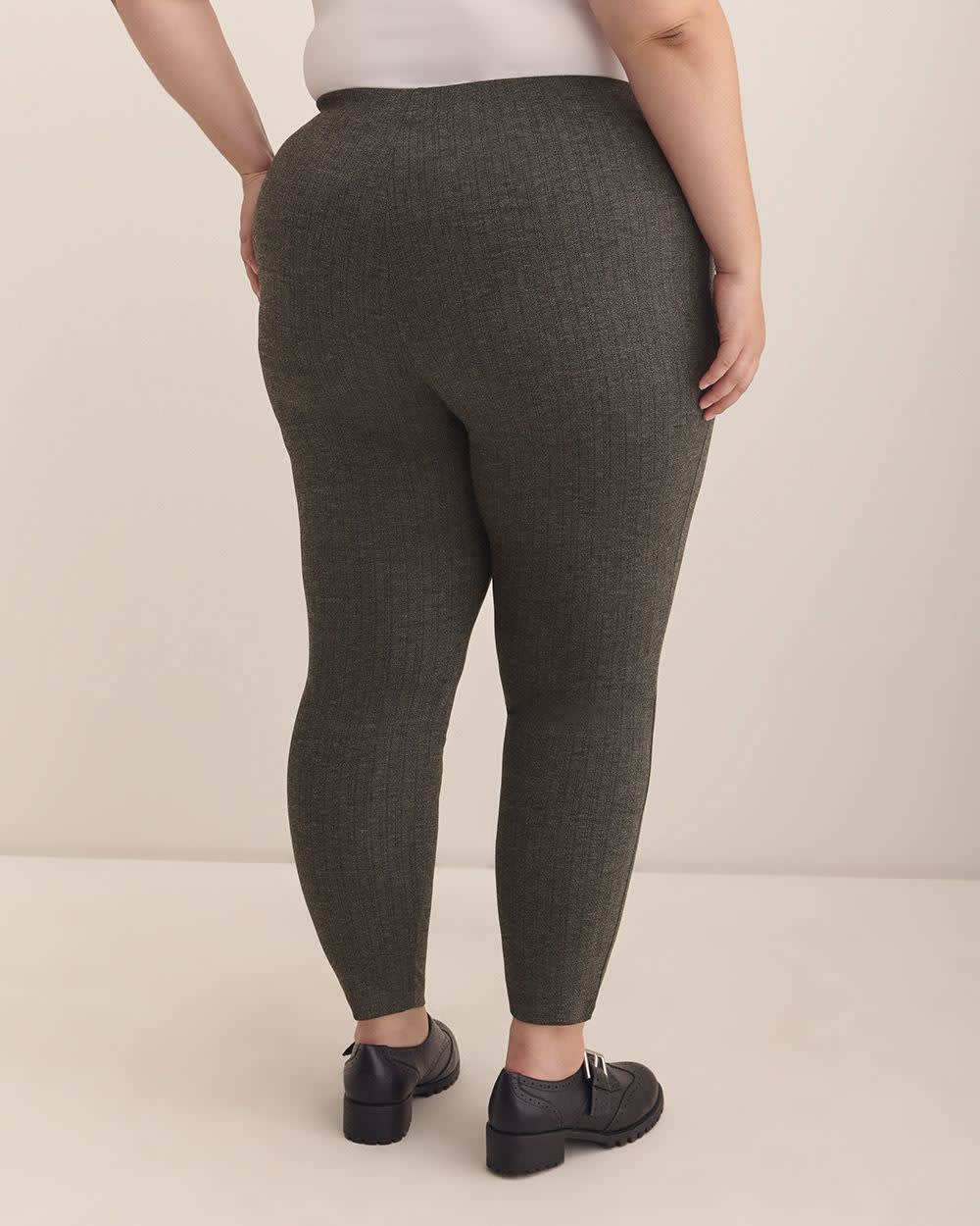 Grey Herringbone Fashion Legging Dark grey mix 3 Grey Herringbone Fashion Legging Dark grey mix